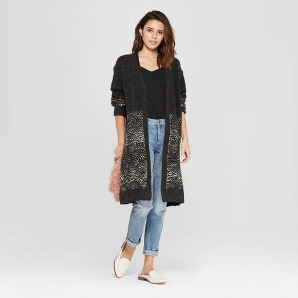 Universal Thread Jacquard Duster Cardigan - Picture 2 of 9